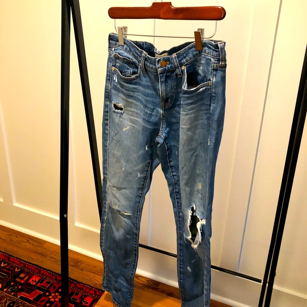 Madewell Slim boyfriend distressed Jean